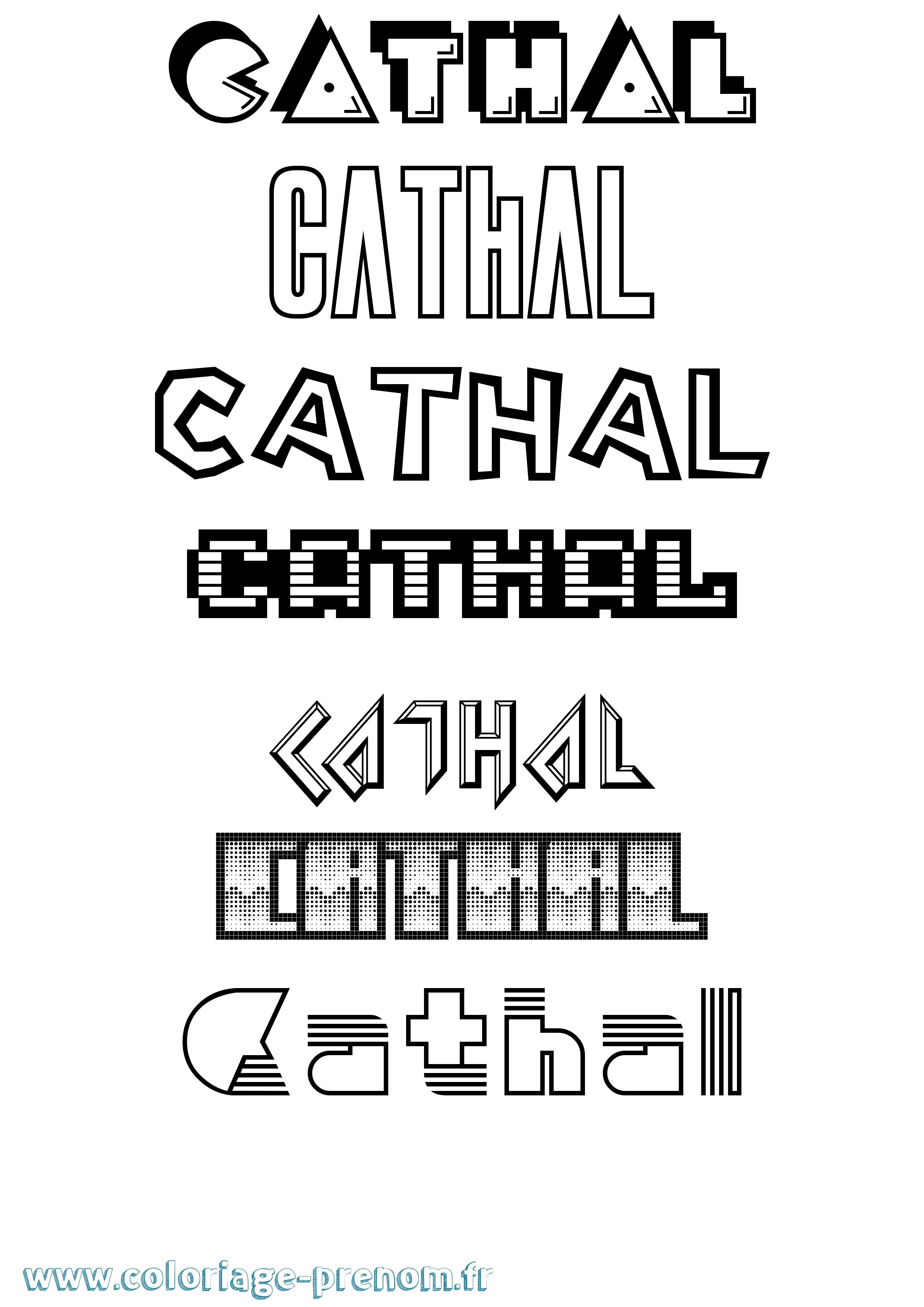 Coloriage prénom Cathal Jeux Vidéos