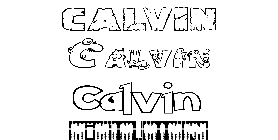 Coloriage Calvin
