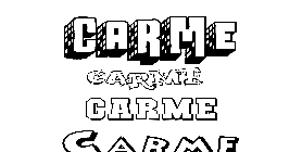 Coloriage Carme