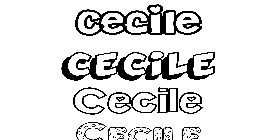 Coloriage Cecile