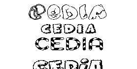 Coloriage Cedia