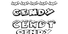 Coloriage Cendy