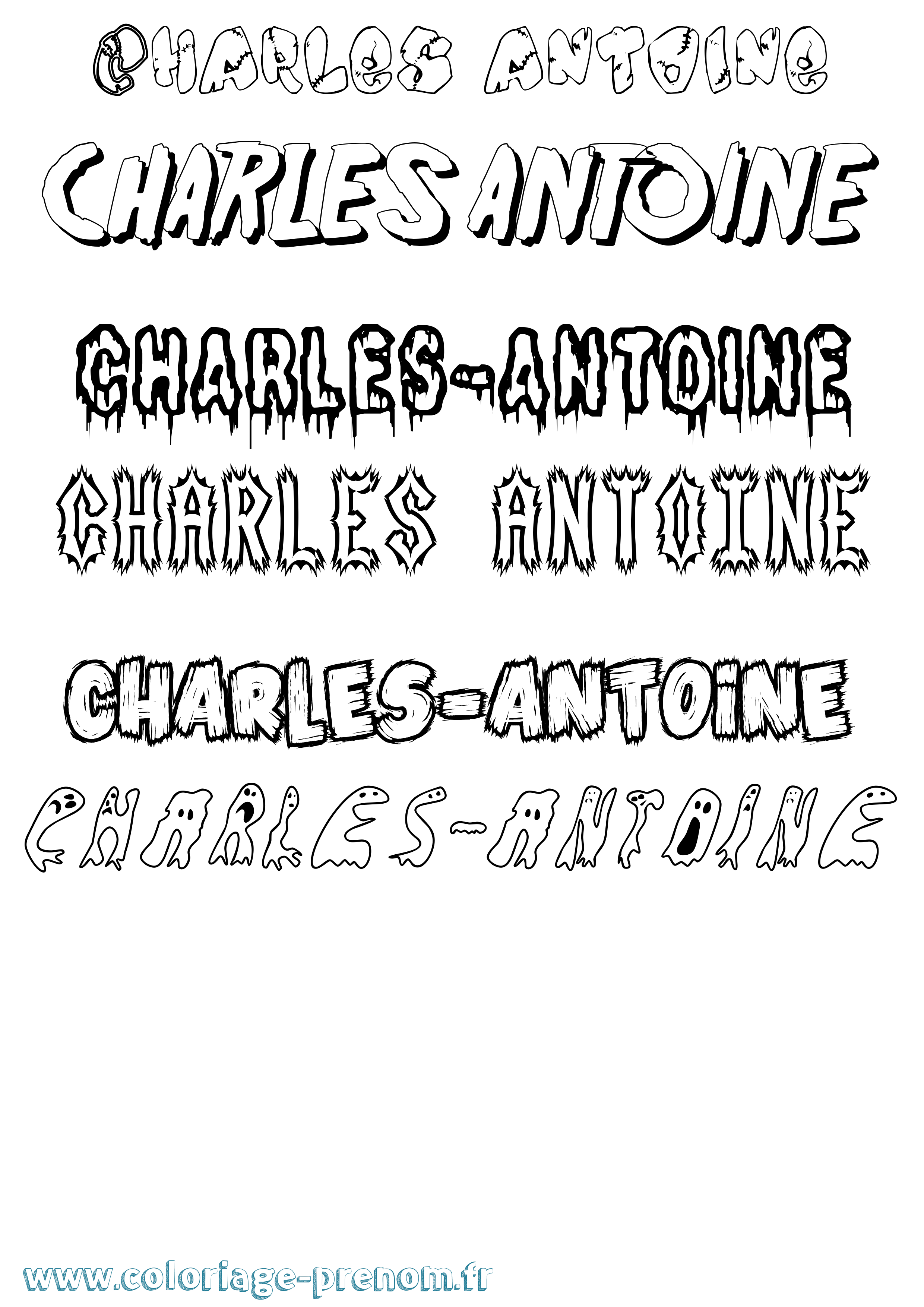 Coloriage prénom Charles-Antoine Frisson