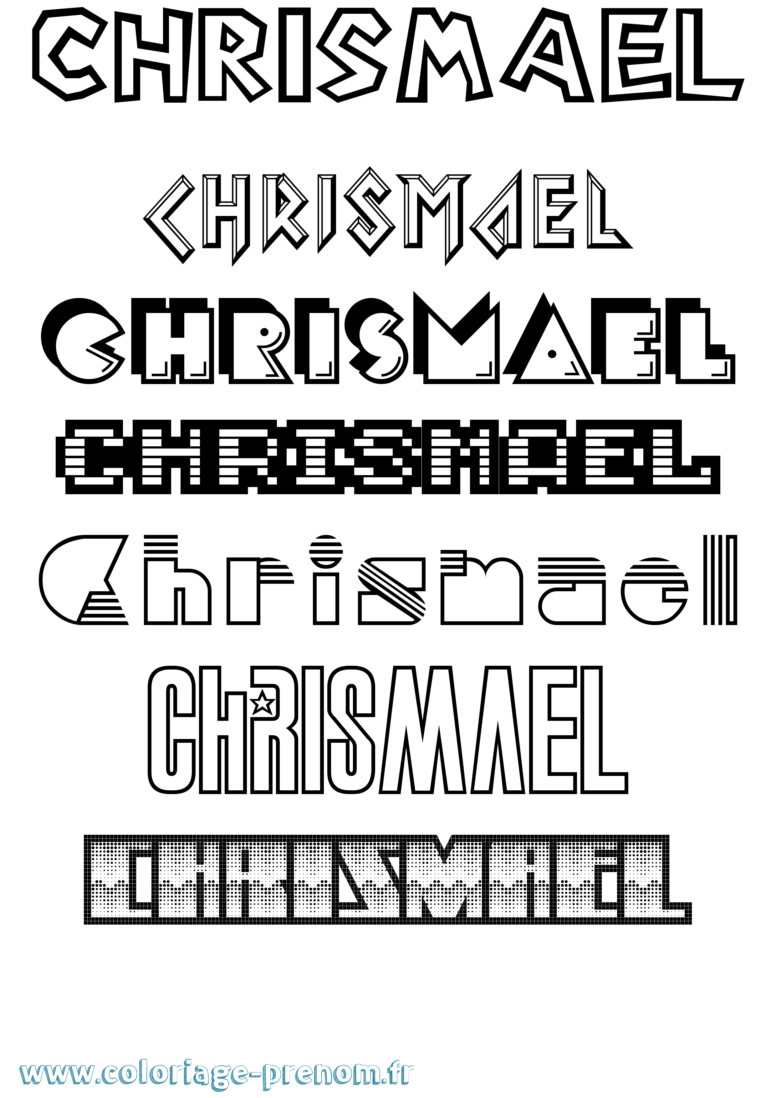Coloriage Chrismael Jeux Vidéos Coloriage prénom Chrismael Jeux Vidéos
