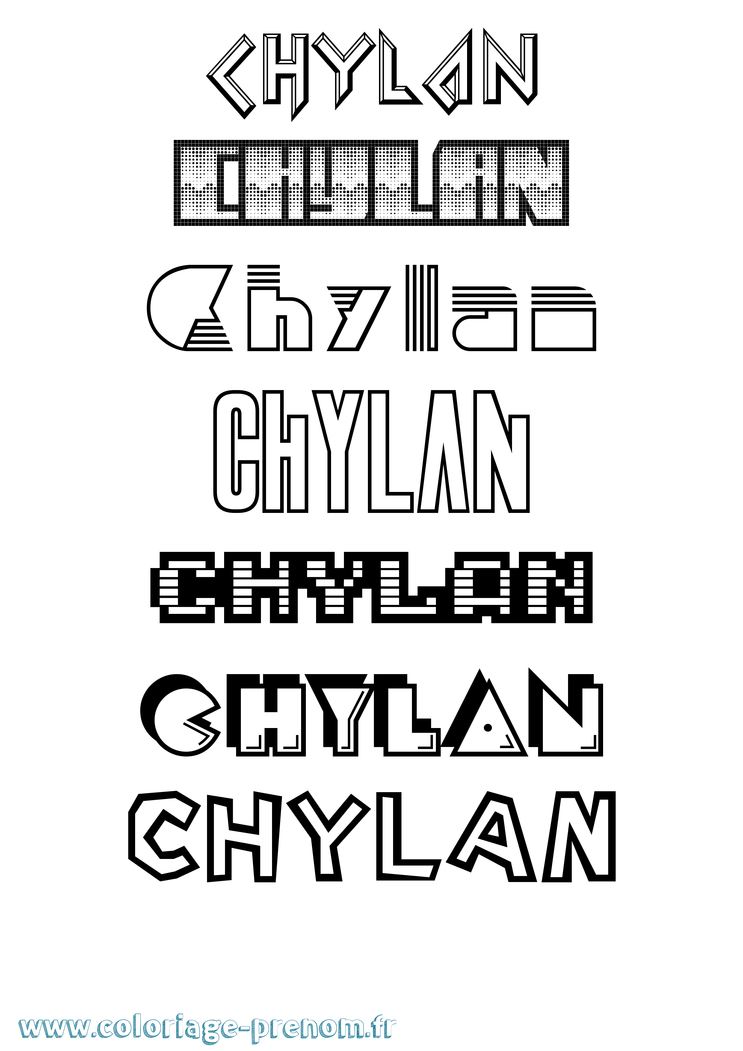 Coloriage Chylan Jeux Vidéos Coloriage prénom Chylan Jeux Vidéos