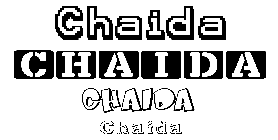 Coloriage Chaida