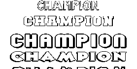 Coloriage Champion