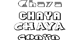 Coloriage Chaya