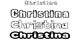 Coloriage Christina