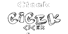 Coloriage Cicek