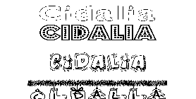 Coloriage Cidalia