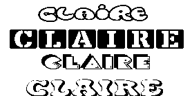 Coloriage Claire