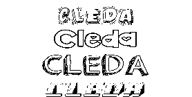 Coloriage Cleda