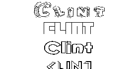 Coloriage Clint