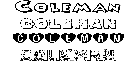 Coloriage Coleman