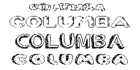 Coloriage Columba