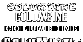 Coloriage Columbine
