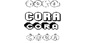 Coloriage Cora