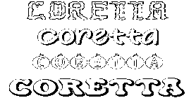 Coloriage Coretta