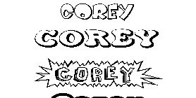 Coloriage Corey