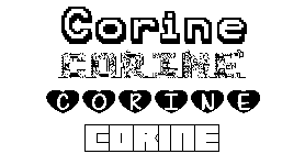 Coloriage Corine