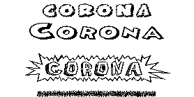 Coloriage Corona