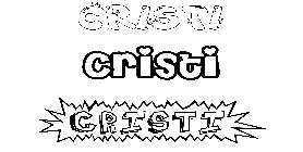 Coloriage Cristi