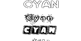 Coloriage Cyan