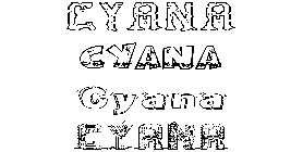 Coloriage Cyana