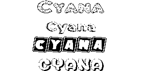 Coloriage Cyana