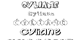 Coloriage Cyliane