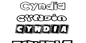 Coloriage Cyndia