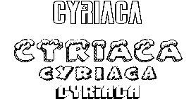 Coloriage Cyriaca