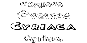 Coloriage Cyriaca