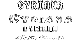 Coloriage Cyriana