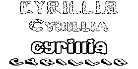 Coloriage Cyrillia