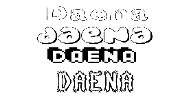 Coloriage Daena