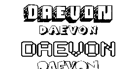Coloriage Daevon