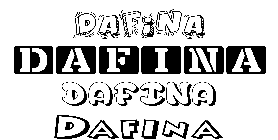 Coloriage Dafina