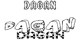 Coloriage Dagan