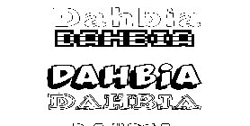 Coloriage Dahbia