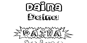 Coloriage Daina