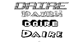 Coloriage Dáire