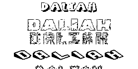 Coloriage Daliah