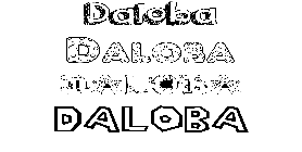 Coloriage Daloba