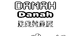 Coloriage Danah