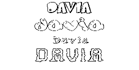 Coloriage Davia