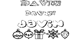 Coloriage Davin