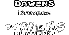 Coloriage Dawens