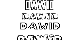 Coloriage Dawid